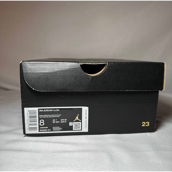 Size 8 - Nike Air Jordan 1 Low Green Toe Men's Shoes - Picture 9 of 11